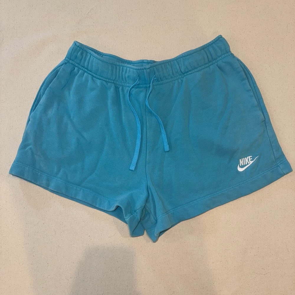 Nike Blue Athletic Shorts with Elastic Waistband